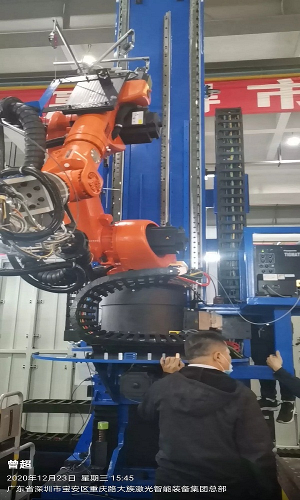 博揚(yáng)工程師前往大族激光，探討亞特蘭齒條項(xiàng)目